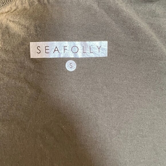 Seafolly Australia Green Tie Sides Sleeveless Blouse Size Small - Picture 4 of 5